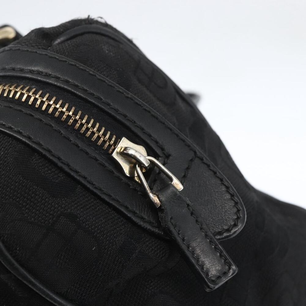 GUCCI Hand Bag Canvas Black Gold 248270 Auth ka1280 - Picture 10 of 16
